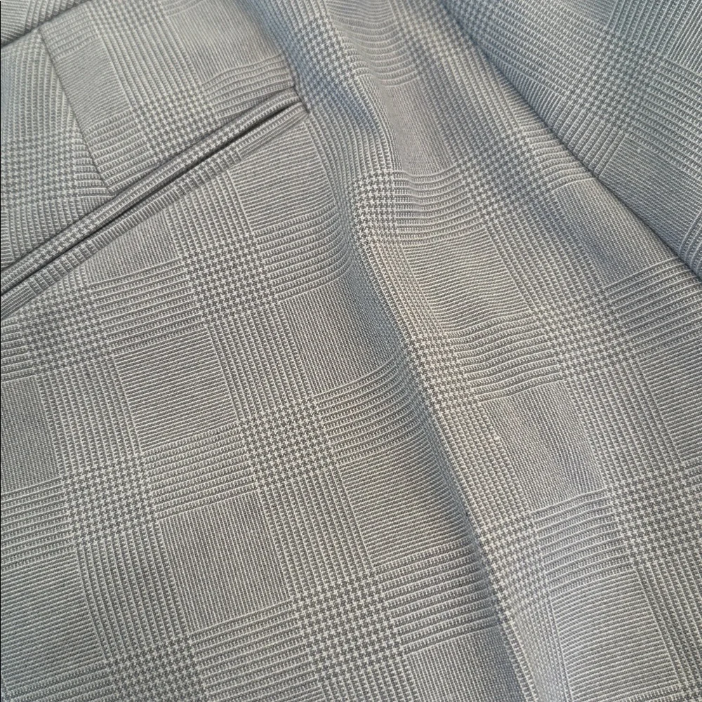 Amanda & Chelsea Light Gray Plaid Men's Pants